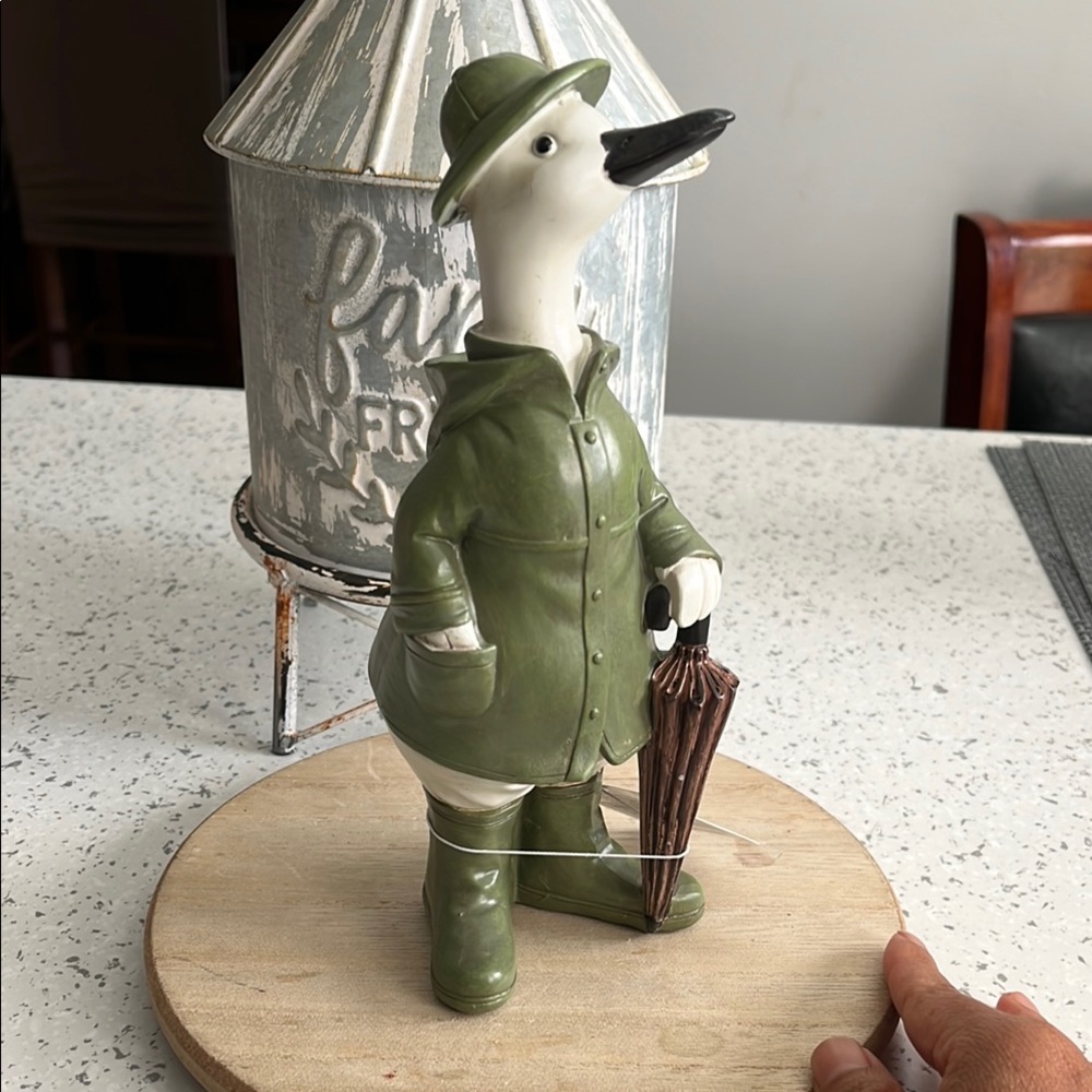 Hobby Lobby Goose Figurine with Umbrella